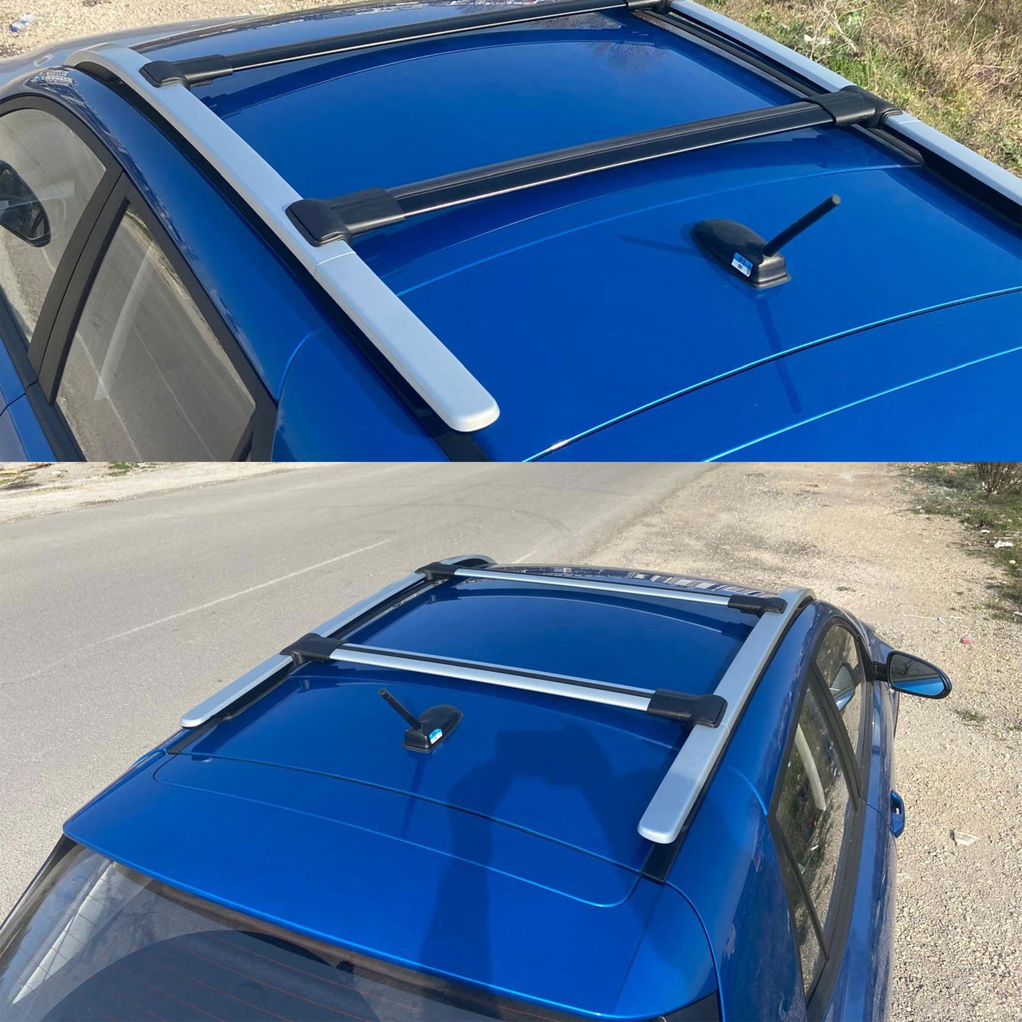 Roof Racks Cross Bars For Landrover Freelander 1 1998-2007 2 Pcs Black
