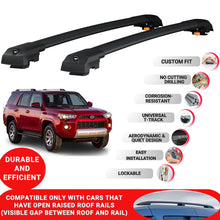 Roof Bar for Toyota Runner 2010-2023 Lockable Roof Rack Cross Bars 2 Pcs Black