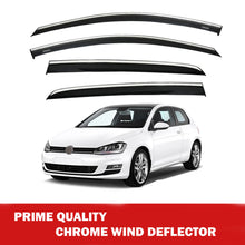 Chrome Window Wind Deflector for Vw Golf 7 2013 Onwards Rain Guard Visors 4 pcs
