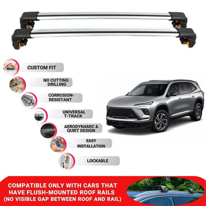 Premium Roof Bars For Buick Enclave 2025 Onwards Roof Rack Cross Bar Secure Grey