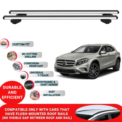 Roof Bars For Mercedes GLA X156 2013-2020 Roof Rack Cross Bars 2 Pcs Grey
