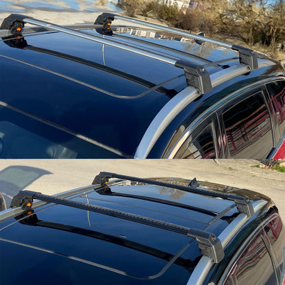 Roof Bars Rack for Chevrolet Suburban 2015-2020 Lockable Rail Carrier 2 Pcs Black