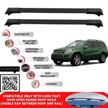 Roof Rack Cross Bars for Mercedes Gl X164 2006-2012 Lockable Roof Bars 2 Pcs Black