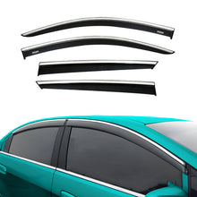 Chrome Car Wind Deflector Set for Toyota Chr 2018 Onwards - Rain Guard 4 pcs