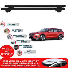 Roof Bars For Volvo V60 Cross 2019 Onwards Roof Rack Cross Bars 2 Pcs Black
