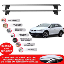 Premium Roof Bars for Seat Leon X-Perience 2015-2020 Roof Rack Cross Bars 2 Pcs Grey