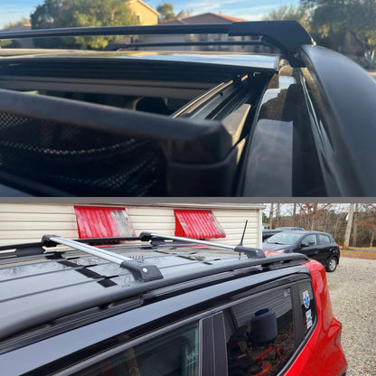 2X Car Roof Rack for Vauxhall Vivaro 2001-2019 Lockable Roof Bars Black