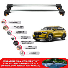Premium Roof Bars For Skoda Kodiaq 2025 Onwards Roof Rack Cross Bars Secure Grey