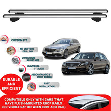 Roof Bars For Mercedes C Class S205 2014-2021 Roof Rack Cross Bars 2 Pcs Grey