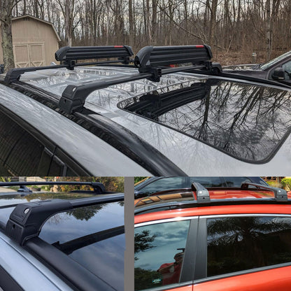 Roof Bars for Nissan Qashqai J12 2021+ Lockable Roof Rack Cross Bar 2 Pcs Black