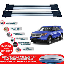 Roof Racks Cross Bars For Ford Explorer 2011-2015 2 Pcs Grey