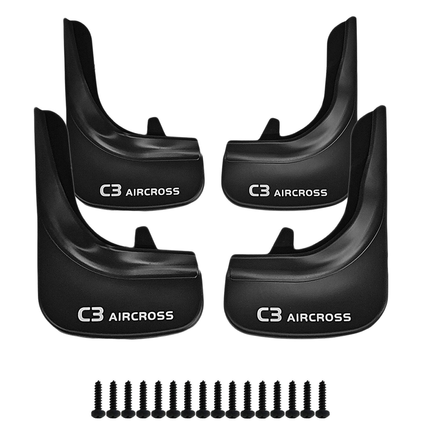 Car Mud Flaps Kit For Citroen C3 Aircross Rubber Splash Guards 4 PCS