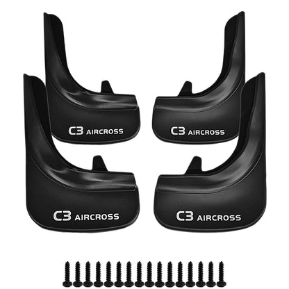 Car Mud Flaps Kit For Citroen C3 Aircross Rubber Splash Guards 4 PCS