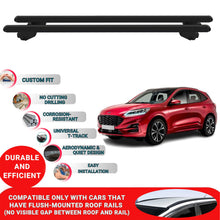 Roof Bars For Ford Kuga MK3 2019-2023 Roof Rack Cross Bars 2 Pcs Black