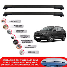 2X Car Roof Rack Cross Bars for Swm G01 2018 Onwards Lockable Roof Bars Black