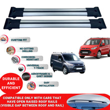 Roof Racks Cross Bars For Ford Connect 2 2014-2023 2 Pcs Grey