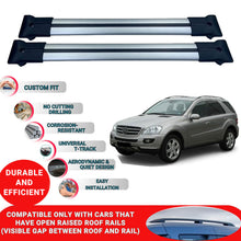Roof Racks Cross Bars For Mercedes M-Class / W164 2006-2010 2 Pcs Grey