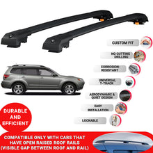 Roof Bar for Subaru Forester 2003-2007 Lockable Roof Rack Cross Bars 2 Pcs Black