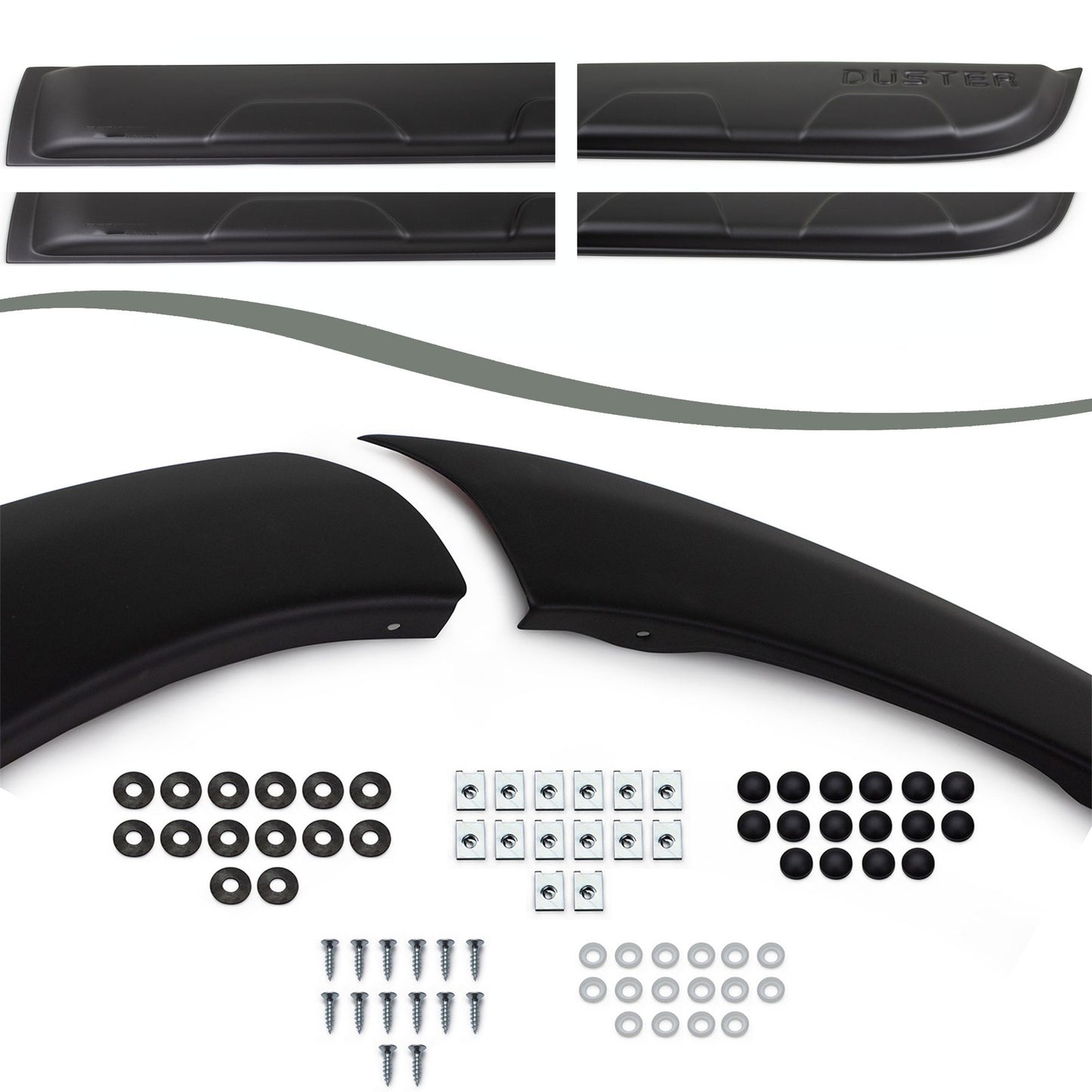 For Dacia Duster 2010-2017 ABS Fender & Door Moulding Body Kit Off-Road Model