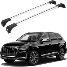 Car Roof Bars for Audi Q7 2016-2025 Lockable Roof Rack Cross Bars 2 Pcs Grey