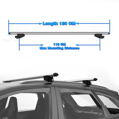 Roof Racks Cross Bars For Bmw 5 Series Estate/Touring G31 2017-2023 2 Pcs Grey
