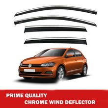 Chrome Window Wind Deflector for Vw Polo 2018 Onwards Rain Guard Visors 4 pcs