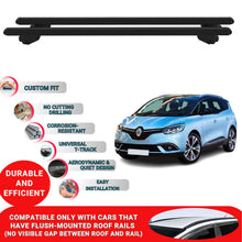 Roof Bars For Renault Grand Scenic 2017-2022 Roof Rack Cross Bars 2 Pcs Black