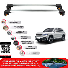 Premium Roof Bars For Skyworth Ev 6 Suv 2021+ Secure Roof Rack Cross Bar 2 Pcss Grey