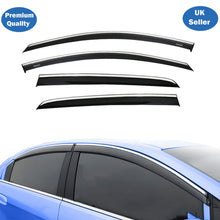 Chrome Window Wind Deflector for Vw Golf 7 2013 Onwards Rain Guard Visors 4 pcs