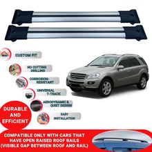 Roof Racks Cross Bars For Mercedes W164 Suv 2005-2011 2 Pcs Grey