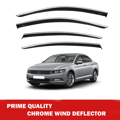 Chrome Car Wind Deflector Set for Vw Passat B8 Saloon 2014-2020 Rain Guard 4 pcs