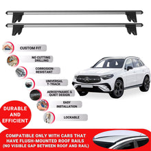Premium Roof Bars for Mercedes Glc X254 2022 Onwards Roof Rack Cross Bars 2 Pcs Grey