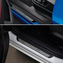 For Peugeot 208 Chrome Door Sill Trim Plate Covers Scratch Guard 4 Pcs