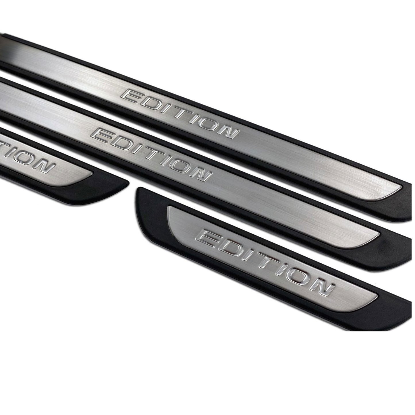 For Hyundai Tucson Chrome Door Sill Trim Plate Covers Scratch Guard 4 Pcs - Edition
