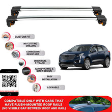 Premium Roof Bars For Cadillac Xt5 Suv 2016+ Secure Roof Rack Cross Bar 2 Pcss Grey