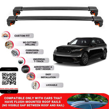 Premium Roof Bars For Land Rover Valear Suv 2017+ Secure Roof Rack Cross Bar 2 Pcss Black