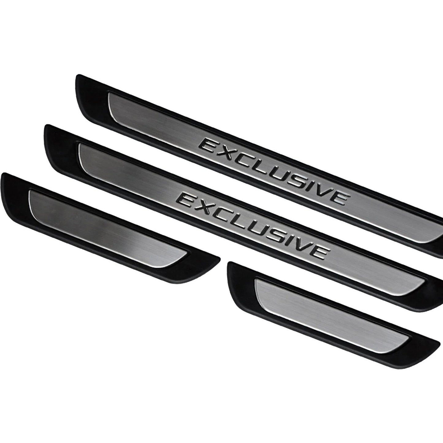 For Mazda Cx5 2011-2023  Chrome Door Sill Trim Plate Covers Scratch Guard 4 Pcs