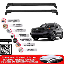 Roof Bars for Subaru Forester 2024+ Lockable Roof Rack Cross Bars 2 Pcs Black