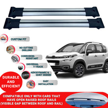Roof Racks Cross Bars For Citroen C3 Aircross Suv 2018 And Later 2 Pcs Grey