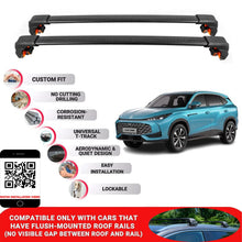 Premium Roof Bars For Mg Hs Suv 2024+ Secure Roof Rack Cross Bar 2 Pcss Secure Black