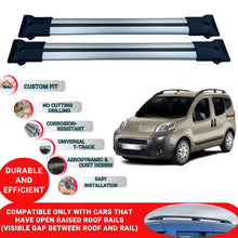 Roof Racks Cross Bars For Citroen Nemo 2007-2017 2 Pcs Grey