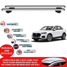 Roof Bars For Audi Q3 MK2 2019-2023 Roof Rack Cross Bars 2 Pcs Grey