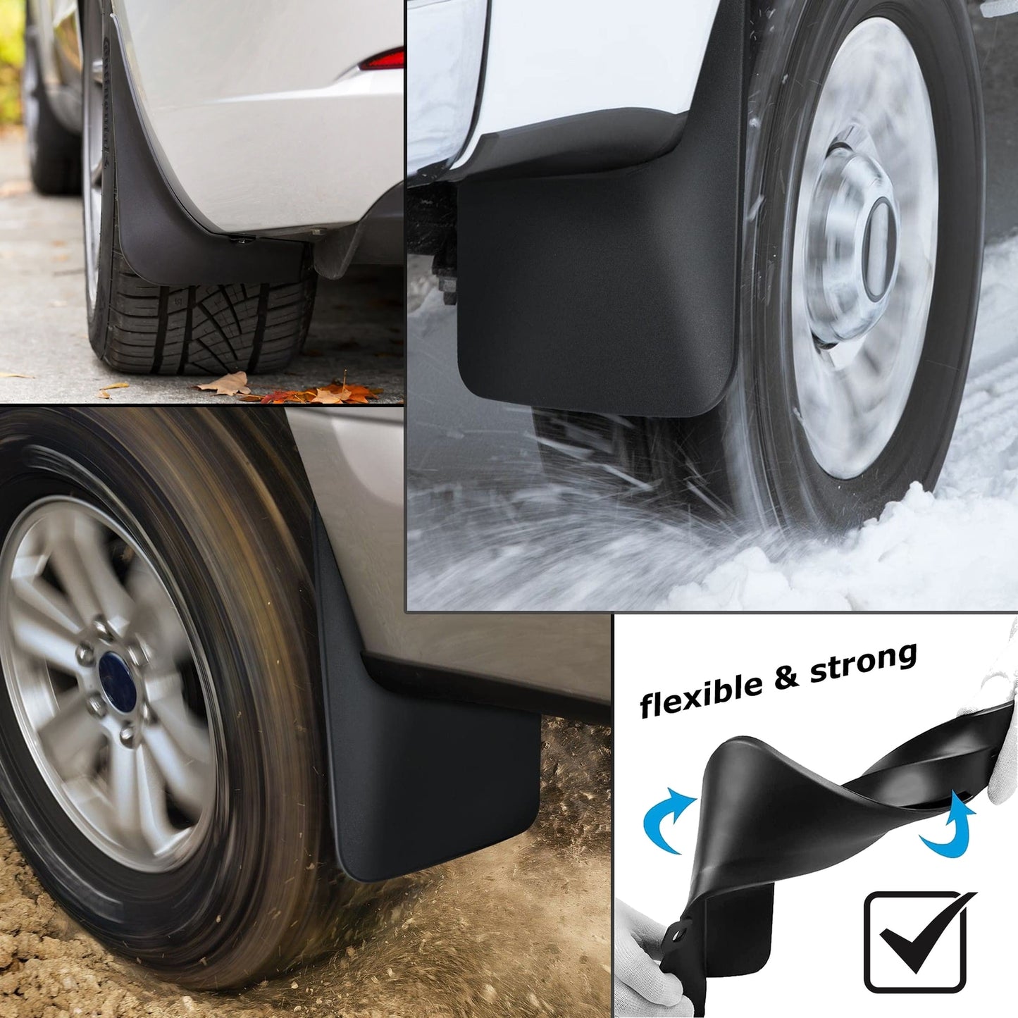 Car Mud Flaps Kit For Mercedes Benz Viano Rubber Splash Guards 4 PCS
