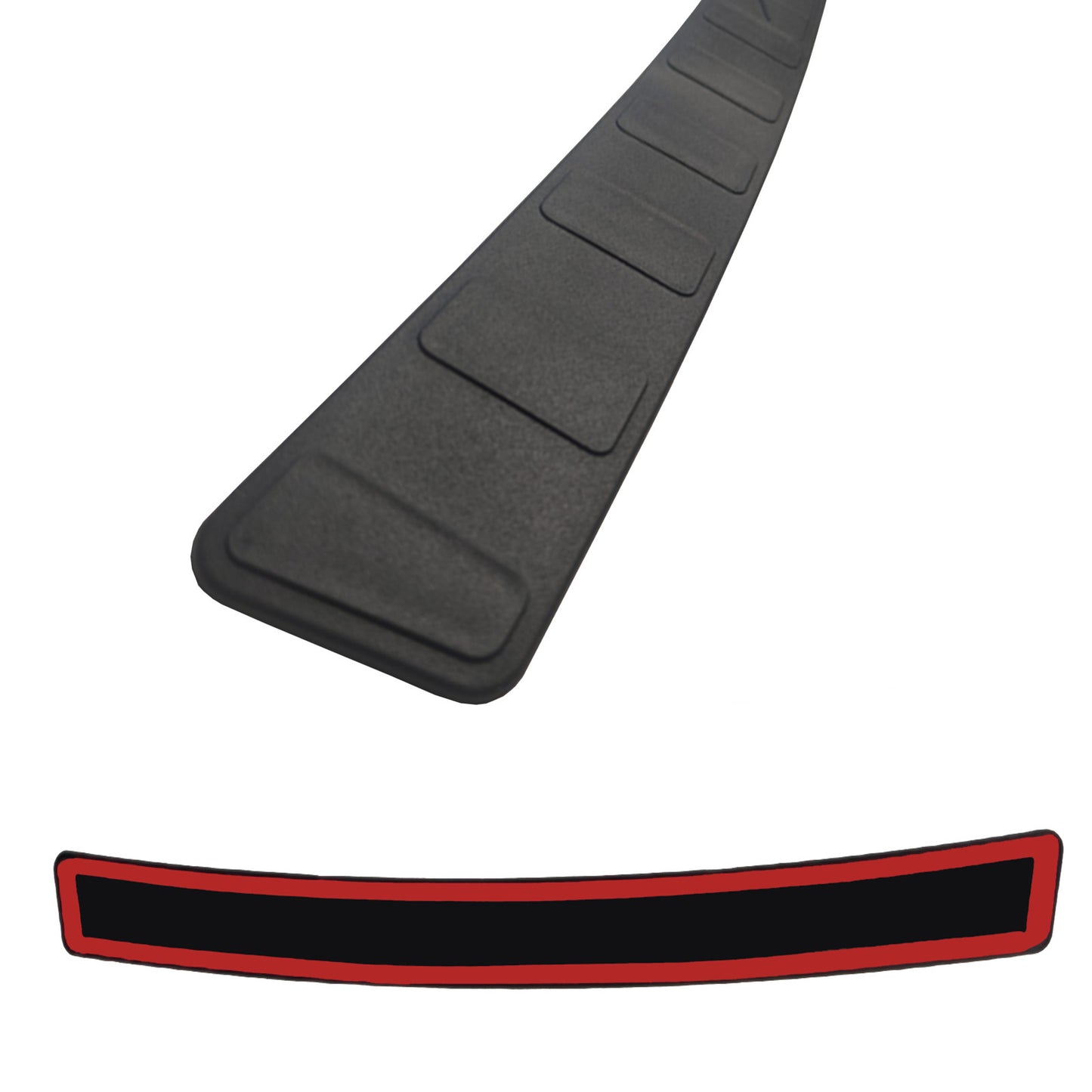Rear Bumper Protector Guard for Citroen C4 Picasso ABS Plastic 900X80MM