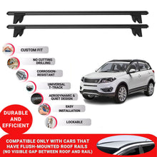 Premium Roof Bars for Dr Dr6 2017-2023 Lockable Roof Rack Cross Bars 2 Pcs Black