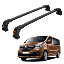 Lockable Roof Bars for Renault Trafic III 2014+ | Fixpoint No Roof Rails 2 Pcs Black