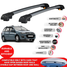 Roof Bar for Lada Kalina Sw 2013-2018 Lockable Roof Rack Cross Bars 2 Pcs Grey