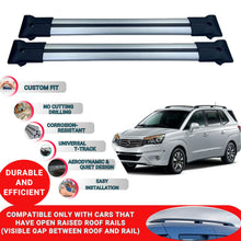 Roof Racks Cross Bars For Ssangyong Rodius 2 2013-2018 2 Pcs Grey