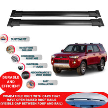 Roof Racks Cross Bars For Toyota 4Runner N280 2010-2020 2 Pcs Black