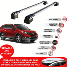 Roof Bars Rack for Honda C-RV 2012-2018 Lockable Rail Carrier Grey